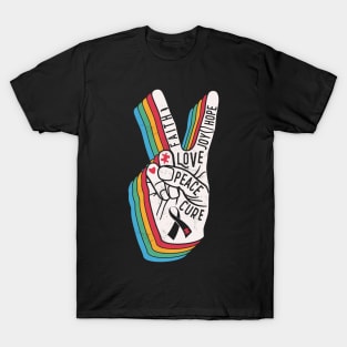 Faith Hope Love Peace Autism Awareness Cure Gift T-Shirt